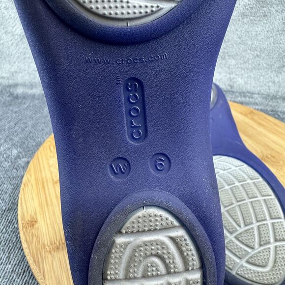 Crocs Sandals Shoes Womens Size 6 Blue Green Huarache Slingback Comfort - Picture 11 of 11